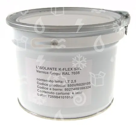 ochranný nátěr K-FLEX 2,5 l, RAL7035 - šedá barva